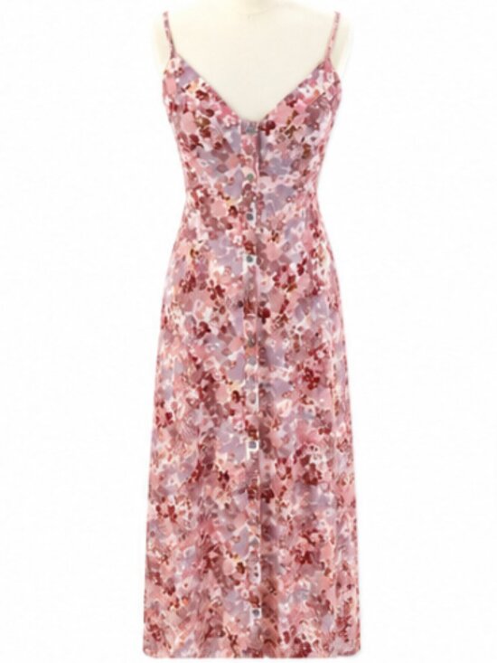 Promesa Dresses & Skirts - Promesa Women's Flower Pink Dress with Buttons | M